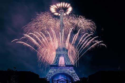 Eiffel Tower Fireworks Bastille Day Eiffel Tower Bastille Fireworks