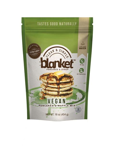 Vegan Pancake Mix Blanket Pancake And Syrup
