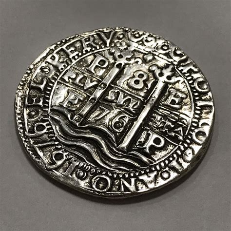 Bolivia 1676 Carlos Ii 8 Reales Silver Coin