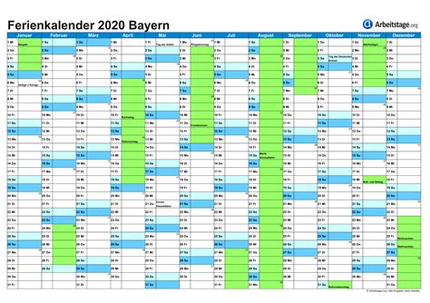 Ferien Bayern 2019 2020 Ferienkalender