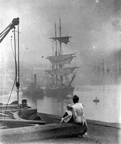 The Thames London 1890 Eski Klasik Fotoğraflar