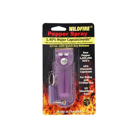Wildfire 14 Mc 12 Oz Pepper Spray Leatherette Holster And Quick
