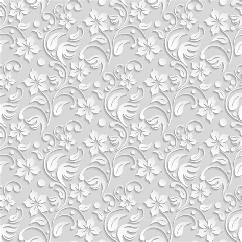 Download Vector White Flower Pattern On Blue Background Vectorpicker