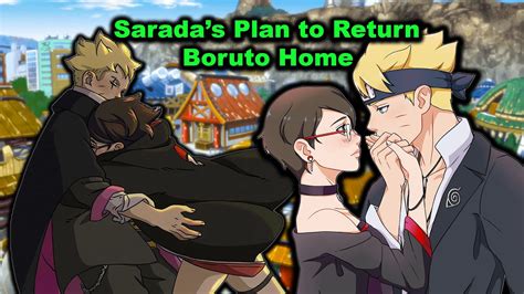 Boruto Returns Home Boruto Given Asylum In Konoha Because Of Sarada