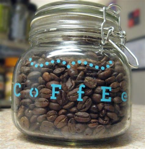Diy Customized Coffee Jar Make Something Mondays Diy Coffee Bar