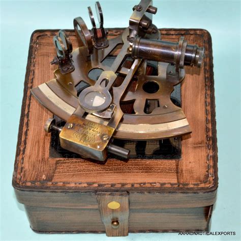 antique brass sextant brass marine sextant kelvin and hughes london 1917 marin