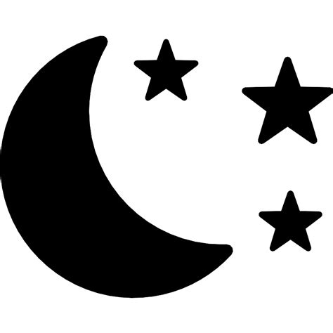 Moon And Stars Vector Svg Icon Svg Repo