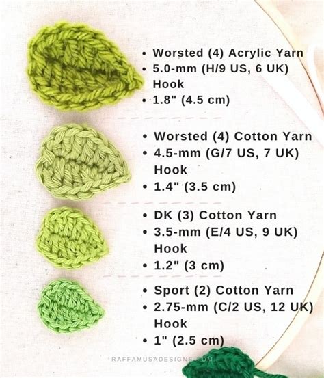 21 Free Crochet Leaf Patters • Raffamusadesigns