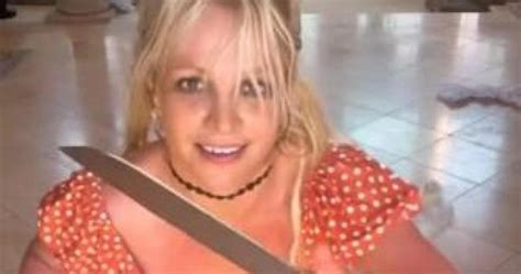 Britney Spears Waves Knives Around In Latest Video And Tells Fans Not