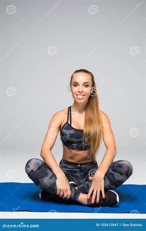 Sporty And Fit Beauty Beautiful Young Woman In Sportswear Looking At