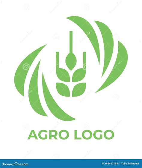 Logo Template For Agro Company Vector Isolated Icon Stock Illustration