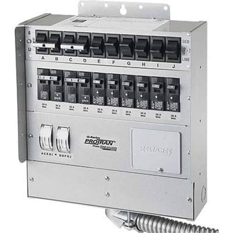 50 amp generator transfer switch. Reliance Controls Indoor 50-Amp Manual Transfer Switch ...