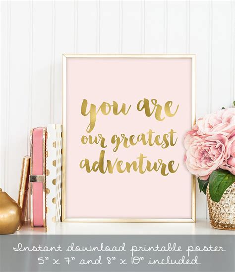You Are Our Greatest Adventure Wall Art Print Diy Golden Etsy Canada