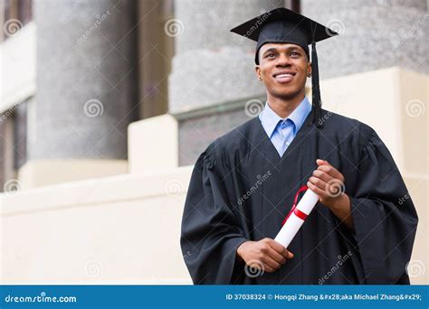 Young African Graduate Stock Photo Image Of Cute Master 37038324