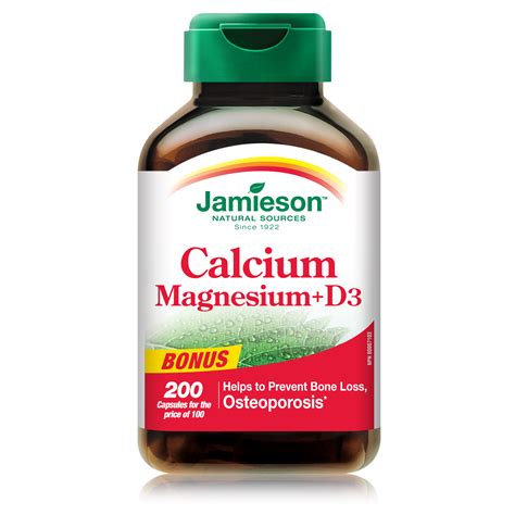 Calcium Magnesium with Vitamin D - Jamieson - Medicine for ...