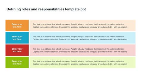 Free Defining Team Roles And Responsibilities Template Ppt Model Ppt Template Templates