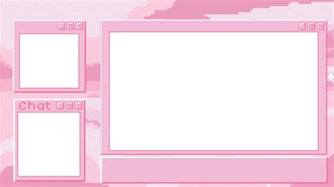 Added Panels Super Kawaii Cute Twitch Pixel Pastel Pink Etsy