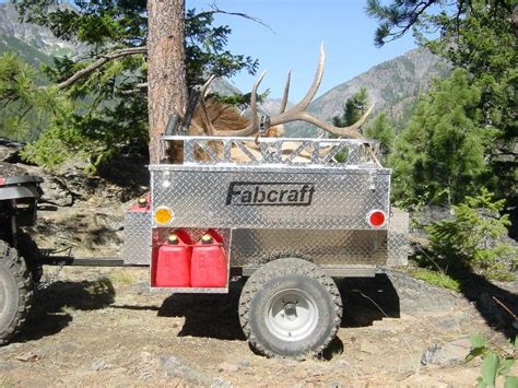 Fabcraft Atv Trailer For Camping And Hunting In 2021 Atv Trailers