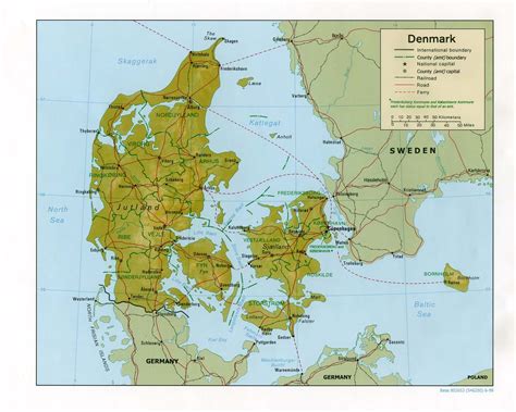 Dinamarca Mapas Geográficos da Dinamarca