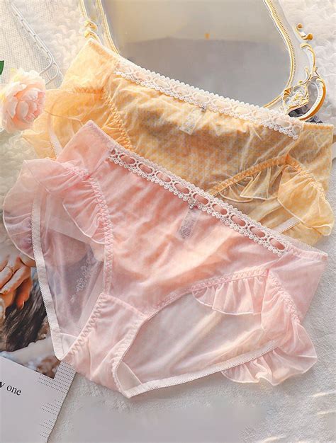 Plus Size Underwear Sheer Panties Pink Panties Bras And Panties