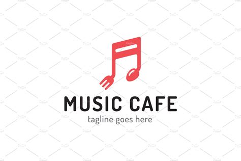 Music Cafe Logo Creative Illustrator Templates ~ Creative Market