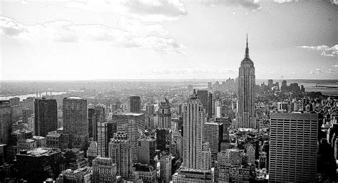 Black And White New York City Wallpaper New York City Large Format