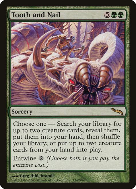 Tooth And Nail Mirrodin Magic The Gathering