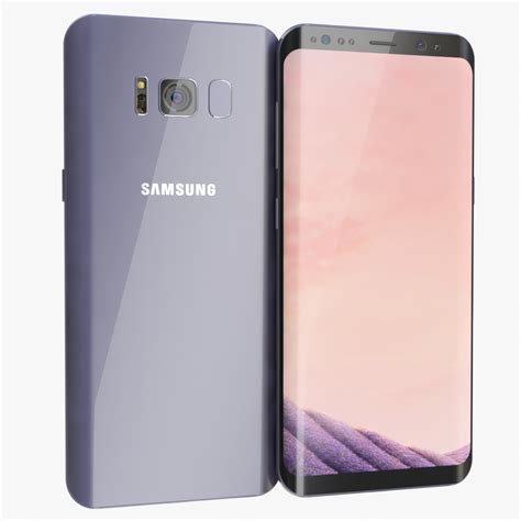 Samsung Galaxy S8 Orchid Gray 3d Model 15 Max Obj 3ds Dae Dwg