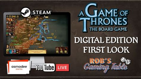 A Game Of Thrones The Board Game Digital Edition First Look Youtube
