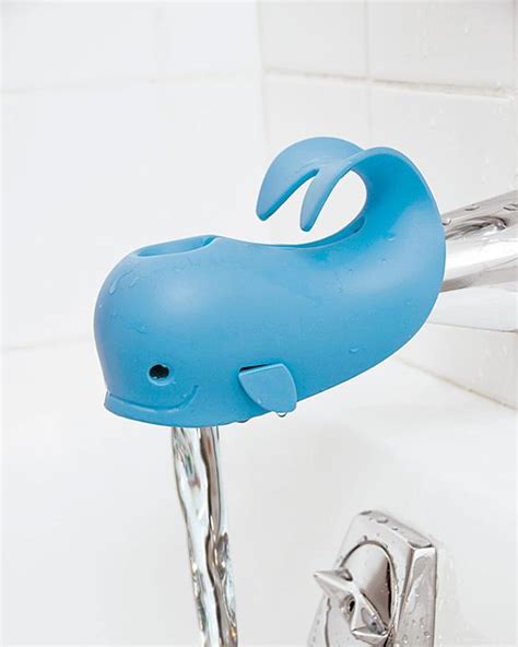 Artoflifer baby bath spout cover baby bathtub faucet cover bath tub faucet extender protector silicone soft spout cover purple whale bundles with wind up turtle faucet baby covers protects grey. Amazon.com : Skip Hop Bath Spout Cover, Moby : Bathtub ...
