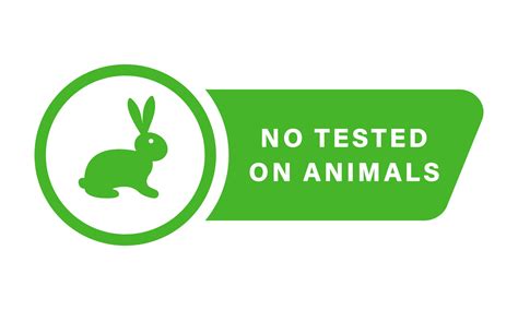 Not Animal Testing Symbol Not Experiment On Rabbit Silhouette Badge