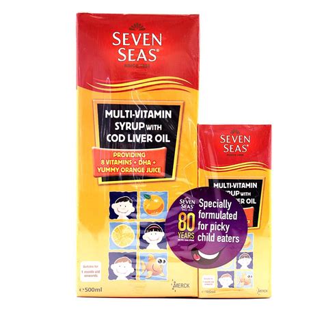 Seven seas multivitamin syrup provides energy yielding properties for the reduction of. Health Shop - Seven Seas Multivitamin Syrup 500ml + 100ml