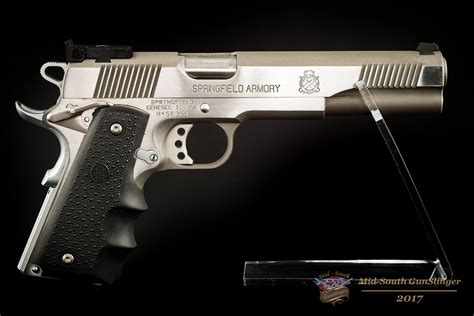 Springfield Armory 1911 A1 Long Slide Custom Loaded Stainless Factory