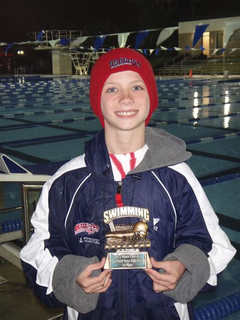 Josh Zuchowski 9 Year Old Swimmer Gives His Winning Trophy To
