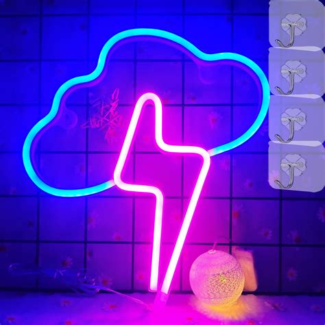 Buy Vifulin Neon Signs Cloud And Lightning Bolt Led Neon Light Neon