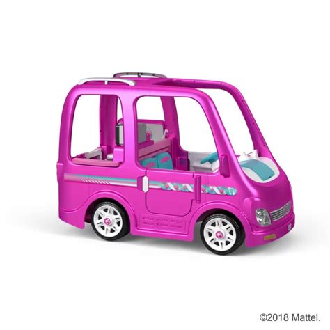 12v Power Wheels Barbie Dream Camper Battery Powered Ride On With Music