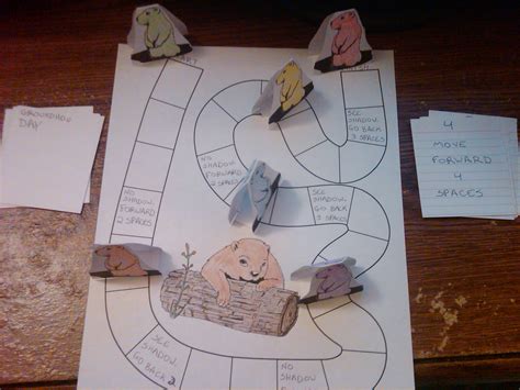 Make A Groundhogs Day Board Game Crafts Idea For Kids Kids Crafts