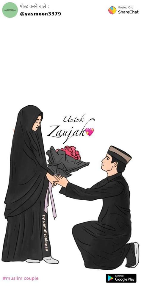 √ Muslimah Cute Islamic Couple Cartoon Hd Islamic Motivational 2022