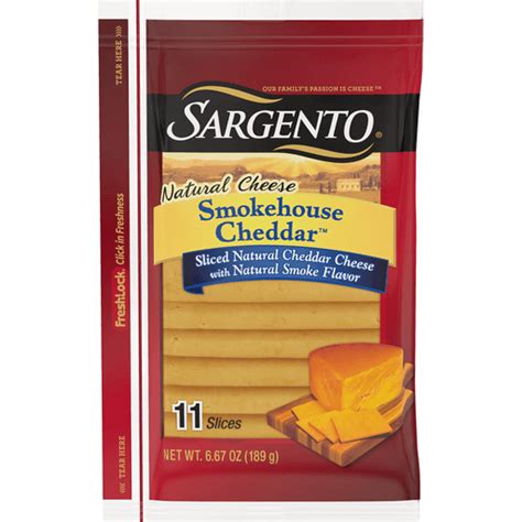 Sargento Sliced Smokehouse Cheddar Cheese Cheese Priceless Foods