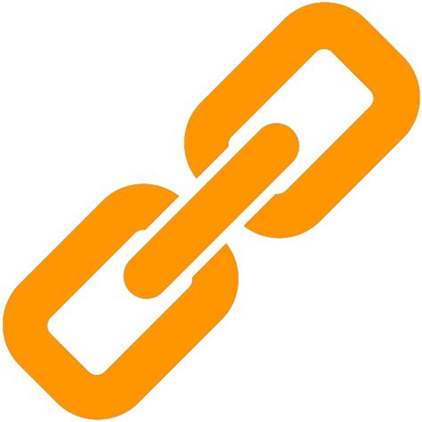 Orange Link Icon Vector Data Svgvectorpublic Domain Icon Park
