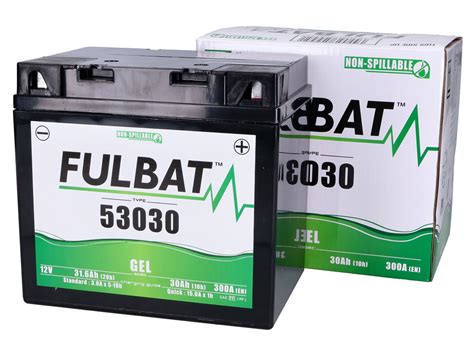 Batería Gel Sin Mantenimiento Fulbat 53030 F60 N30l A 12v 30ah