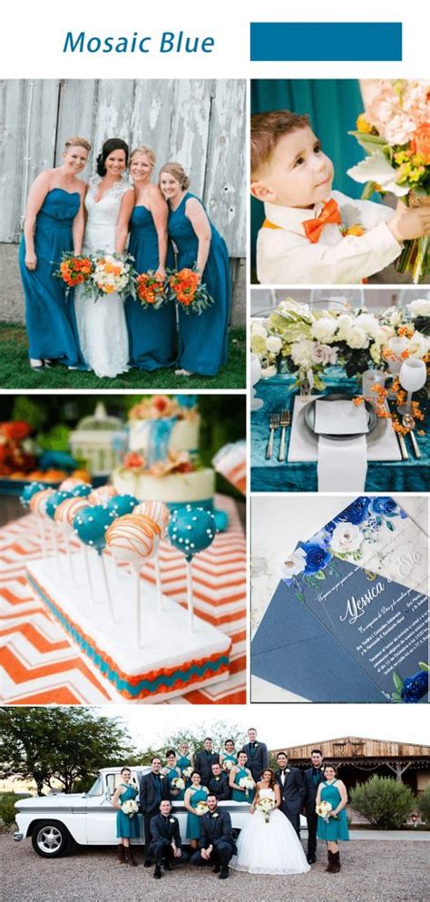 Blue And Orange Wedding Theme