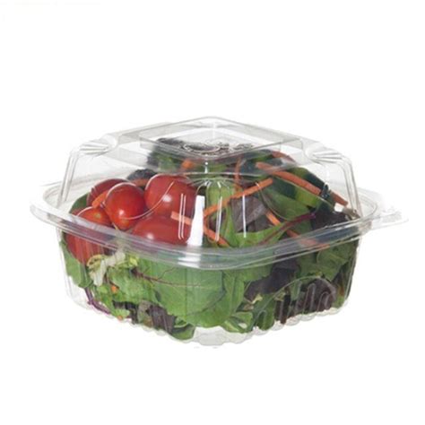 Custom Disposable Plastic Fruit Vegetable Salad Food Container