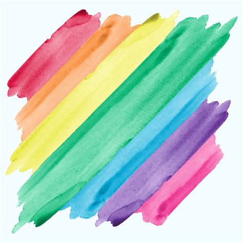 Abstract Watercolor Rainbow Painting Background 192922 Vector Art At