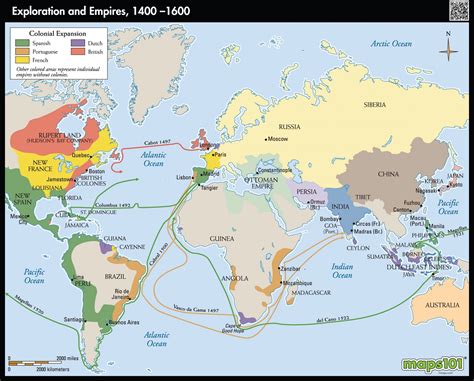 Exploration And Colonization Of European Empires 1400 1600 2500 2014