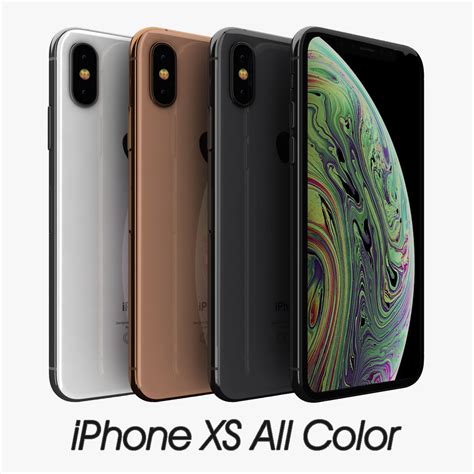 Apple Iphone Xs All Color 3d Asset Cgtrader