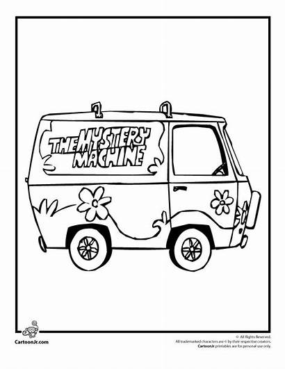 Mystery Coloring Machine Scooby Doo Pages Clipart
