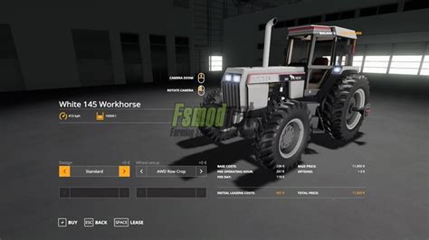 Fs19 White 145 Work Horse Beta Farming Simulator Mod