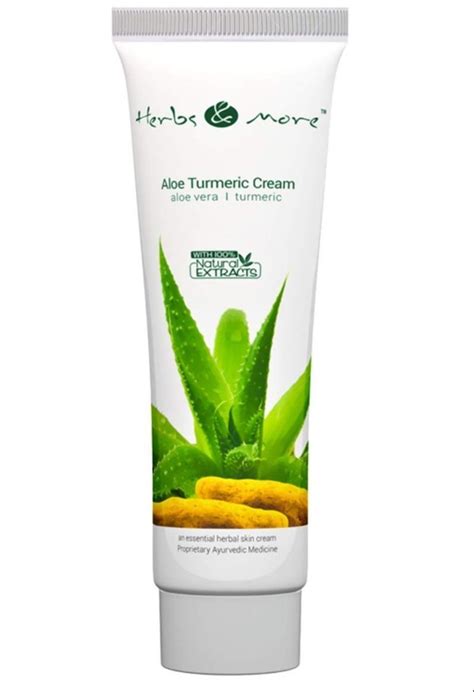 Herbs And More Ayurveda Aloe Turmeric Cream Packaging Size 75 Gm At