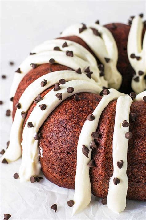 It has a decadent chocolate flavor and the creamiest cream cheese frosting. Red Velvet Bundt Cake - Homemade Hooplah